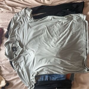 t/o Olive Green Short Sleeve Polo Shirt